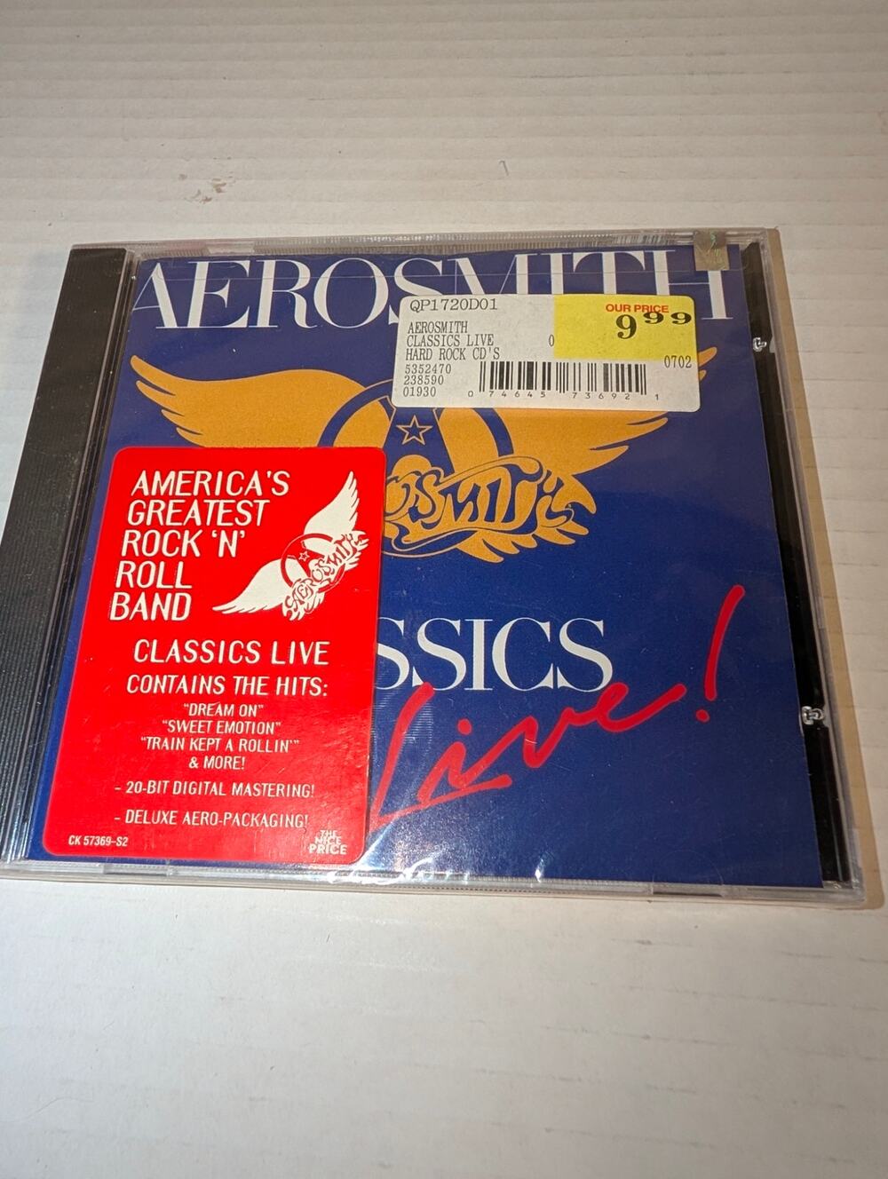 Aerosmith Classics, Live, NEW! CD, Dream On, Sweet Emotion, Train Kept Rollin